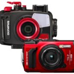 OM System TG-7 červený + podvodní pouzdro PT-059