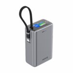 Swissten 25000 mAh cestovní s integrovaným kabelem šedá