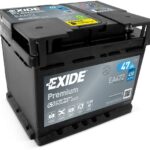 EXIDE Premium 47Ah, 12V, EA472 – UAMK instalace do vozu